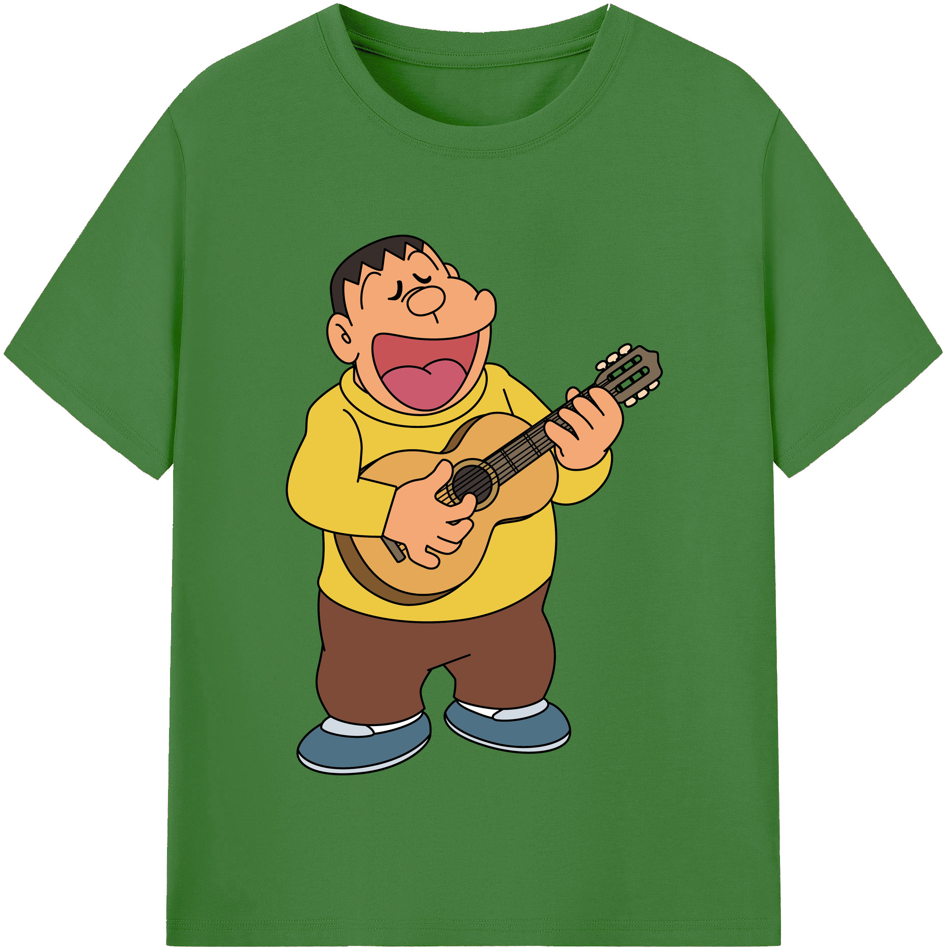 （画像用） ドラえもん 剛田武 Doraemon Gouta Takeshi レディースカジュアルプリントTシャツ（綿100％）
